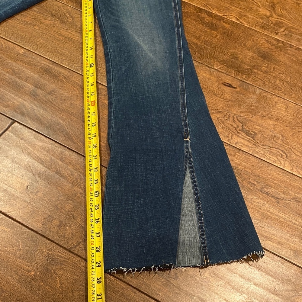 Dark Blue Porter Blue Jolene Sustainable Flare Jeans for Women - Picture 8 of 13